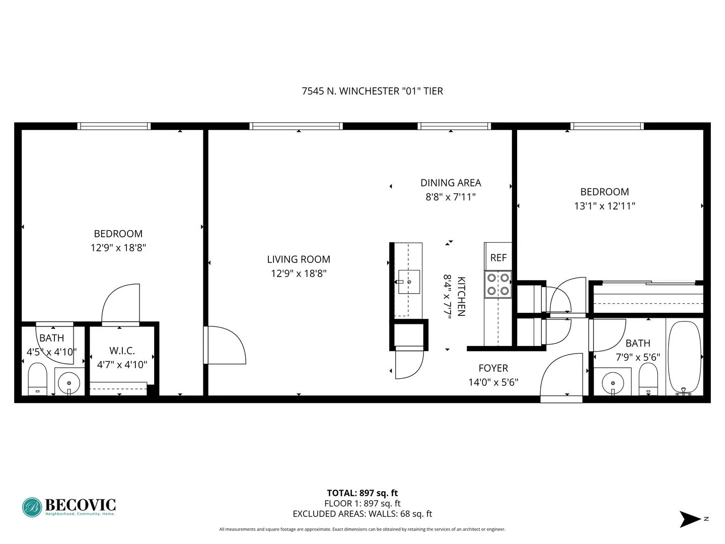 7545 N Winchester Ave, ,  60626, USA 60626-unit#201-Chicago-IL