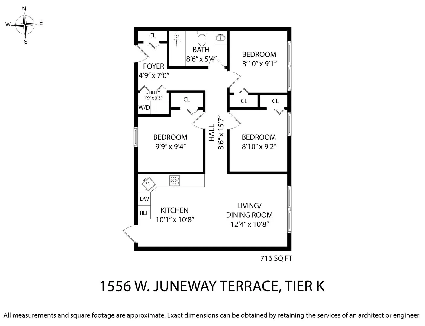 1556 W Juneway Terrace, ,  60626, USA 60626-unit#3K-Chicago-IL