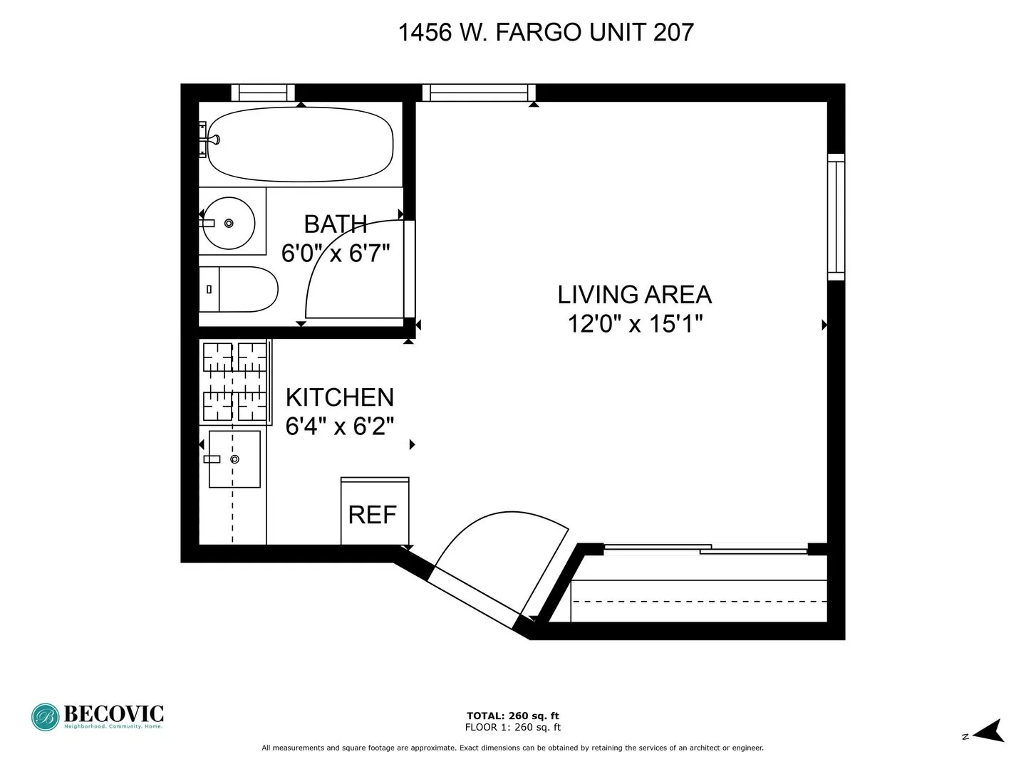 1456 W Fargo Ave, ,  60626, USA 60626-unit#107-Chicago-IL
