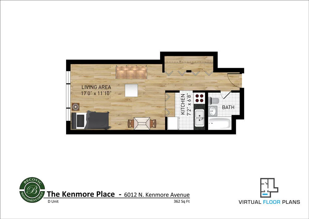 6012 N Kenmore Ave, ,  60660, USA 60660-unit#2D-Chicago-IL