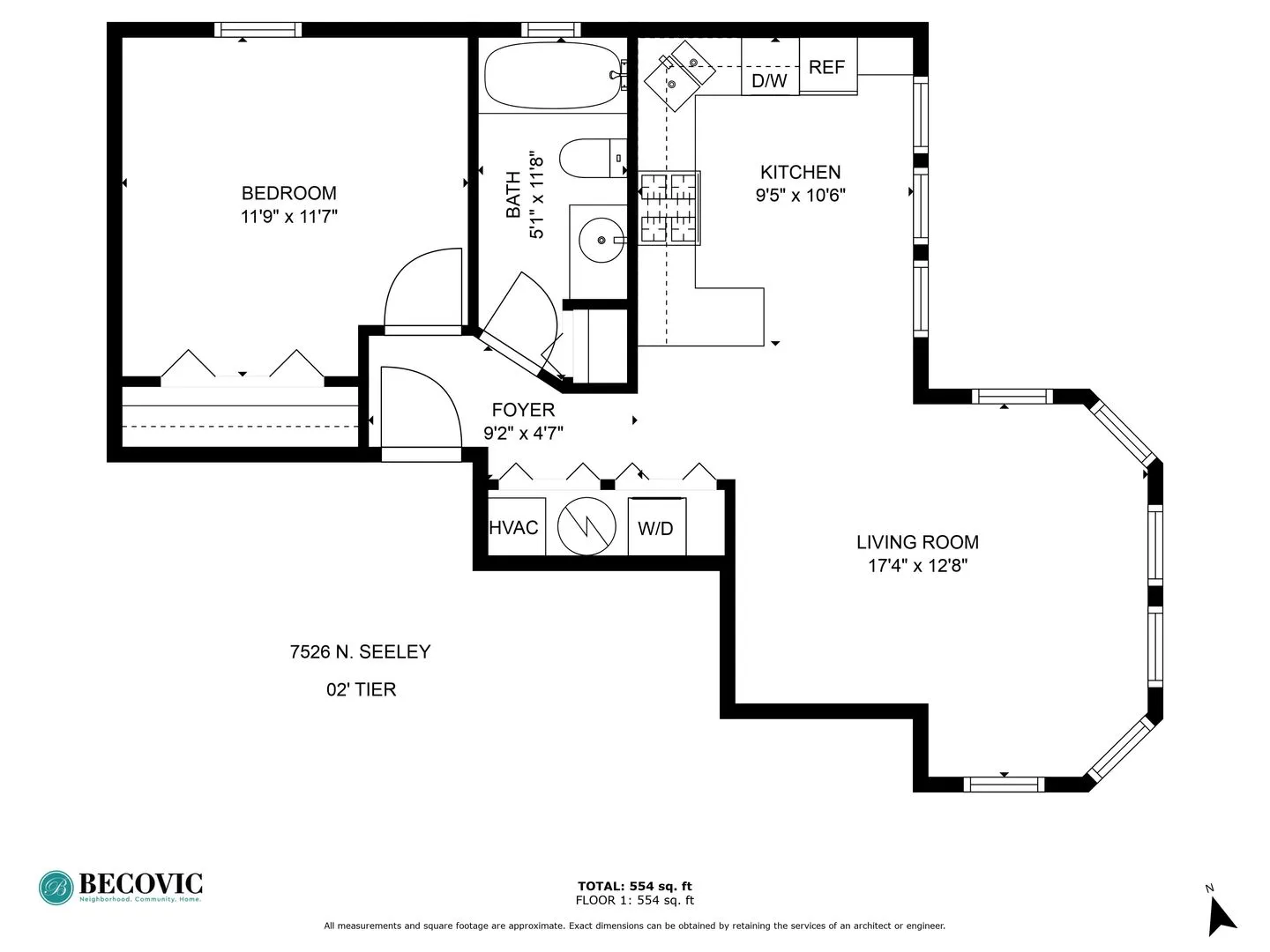 7526 N Seeley Ave, ,  60645, USA 60645-unit#202-Chicago-IL