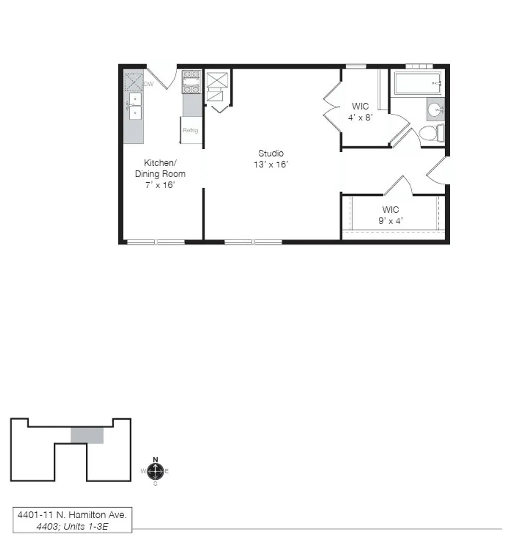 4403 N Hamilton Ave, , 60625, USA 60625-unit#2E-Chicago-IL