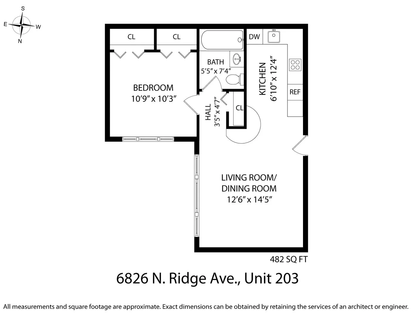 6826 N Ridge Blvd, , 60645, USA 60645-unit#203-Chicago-IL