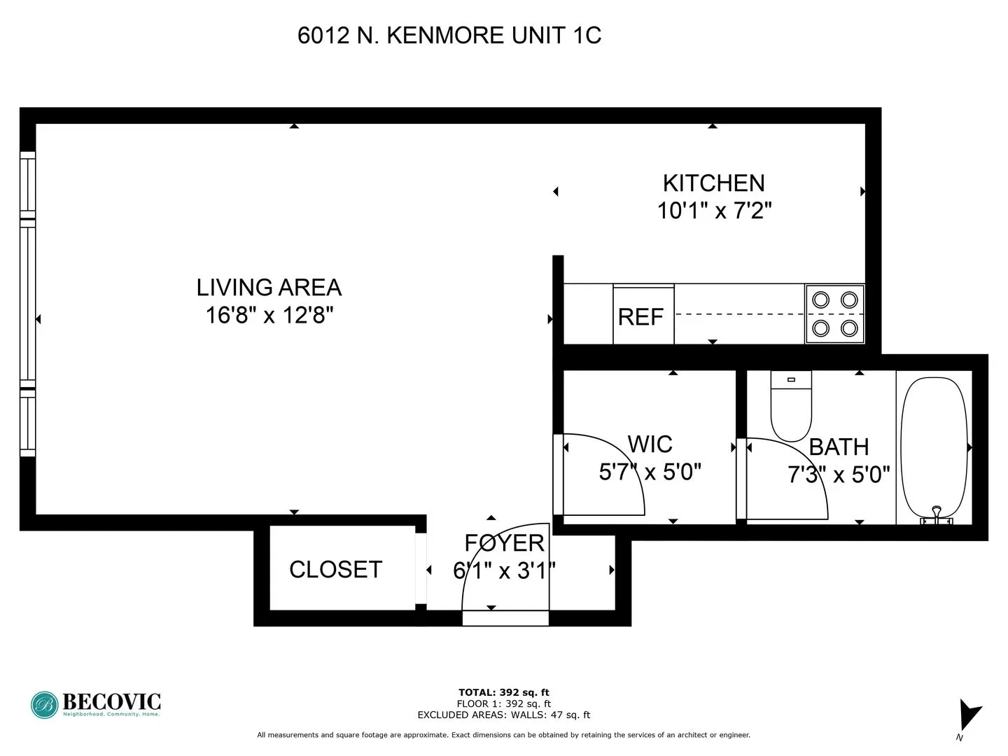 6012 N Kenmore Ave, , 60660, USA 60660-unit#1C-Chicago-IL