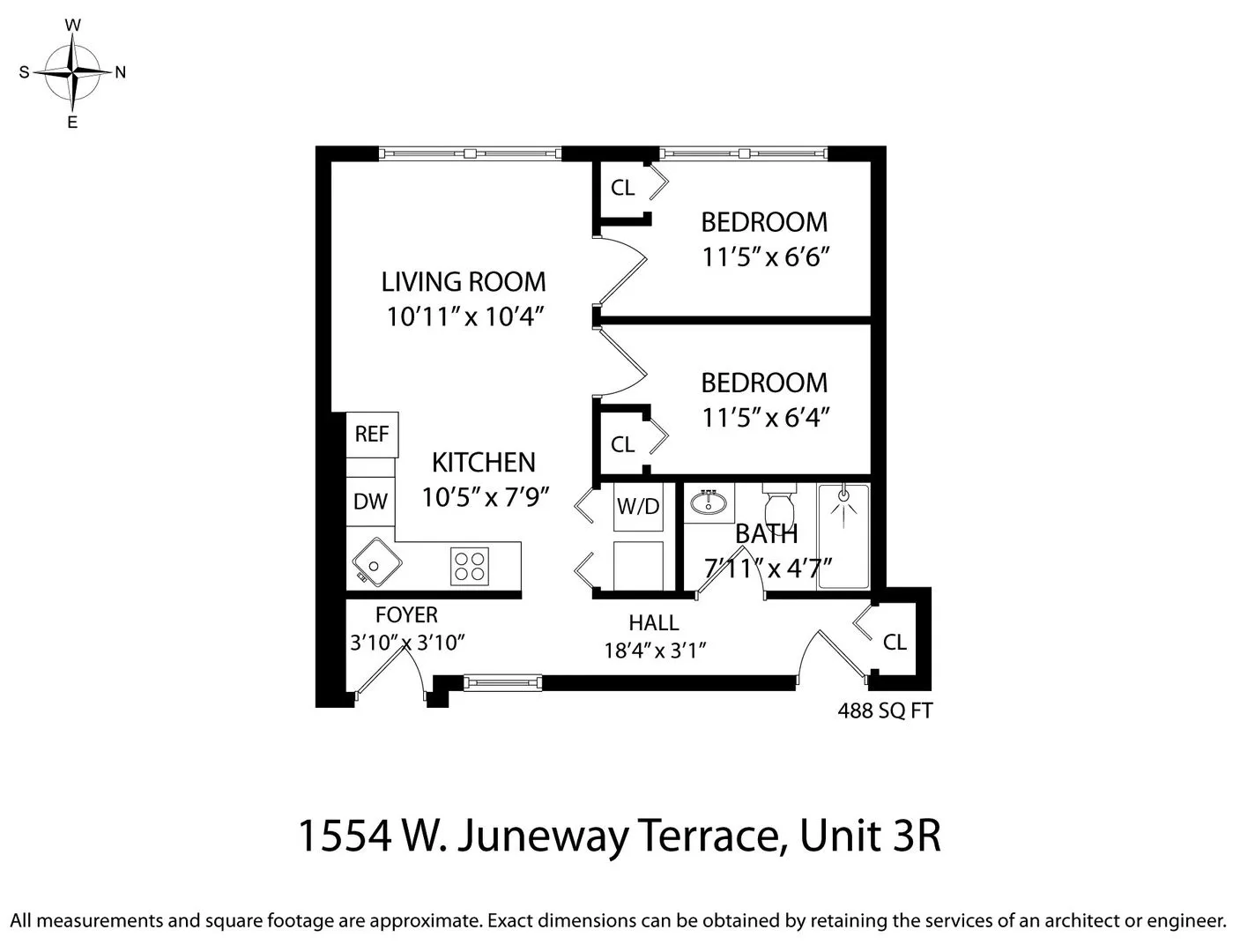 1554 W Juneway Terrace, ,  60626, USA 60626-unit#3R-Chicago-IL