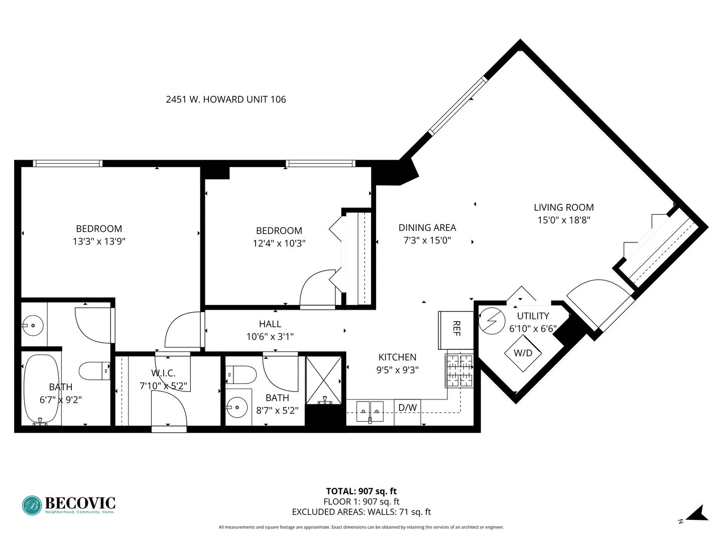 2451 W Howard St, , 60645, USA 60645-unit#106-Chicago-IL
