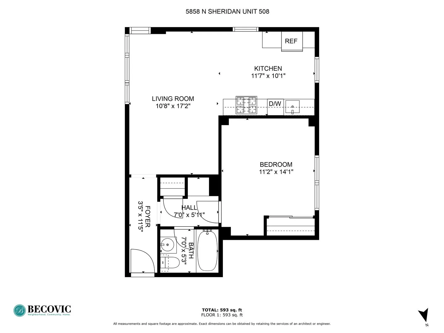 5858 N Sheridan Rd, , 60660, USA 60660-unit#508-Chicago-IL