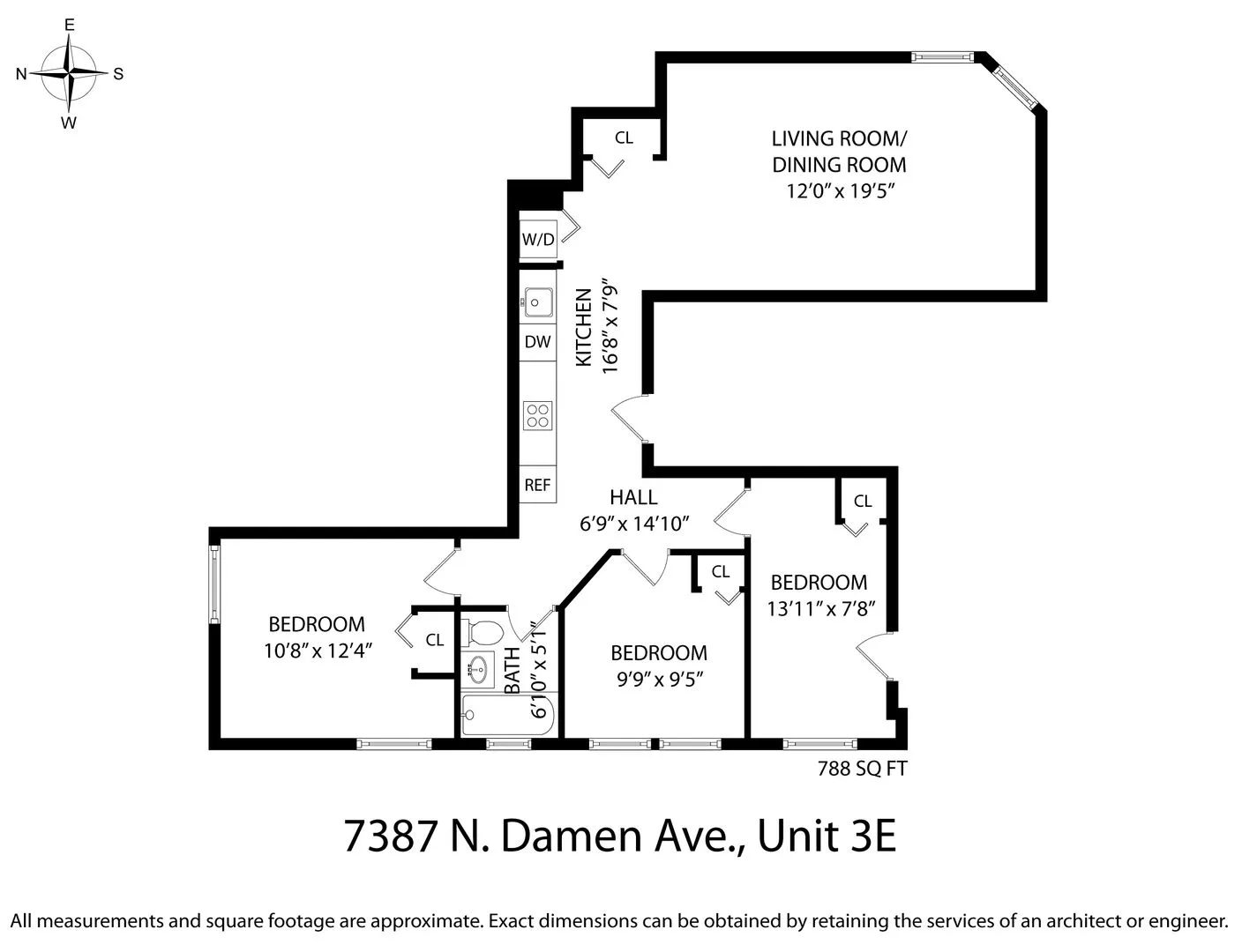 7387 N Damen Ave, ,  60645, USA 60645-unit#2E-Chicago-IL