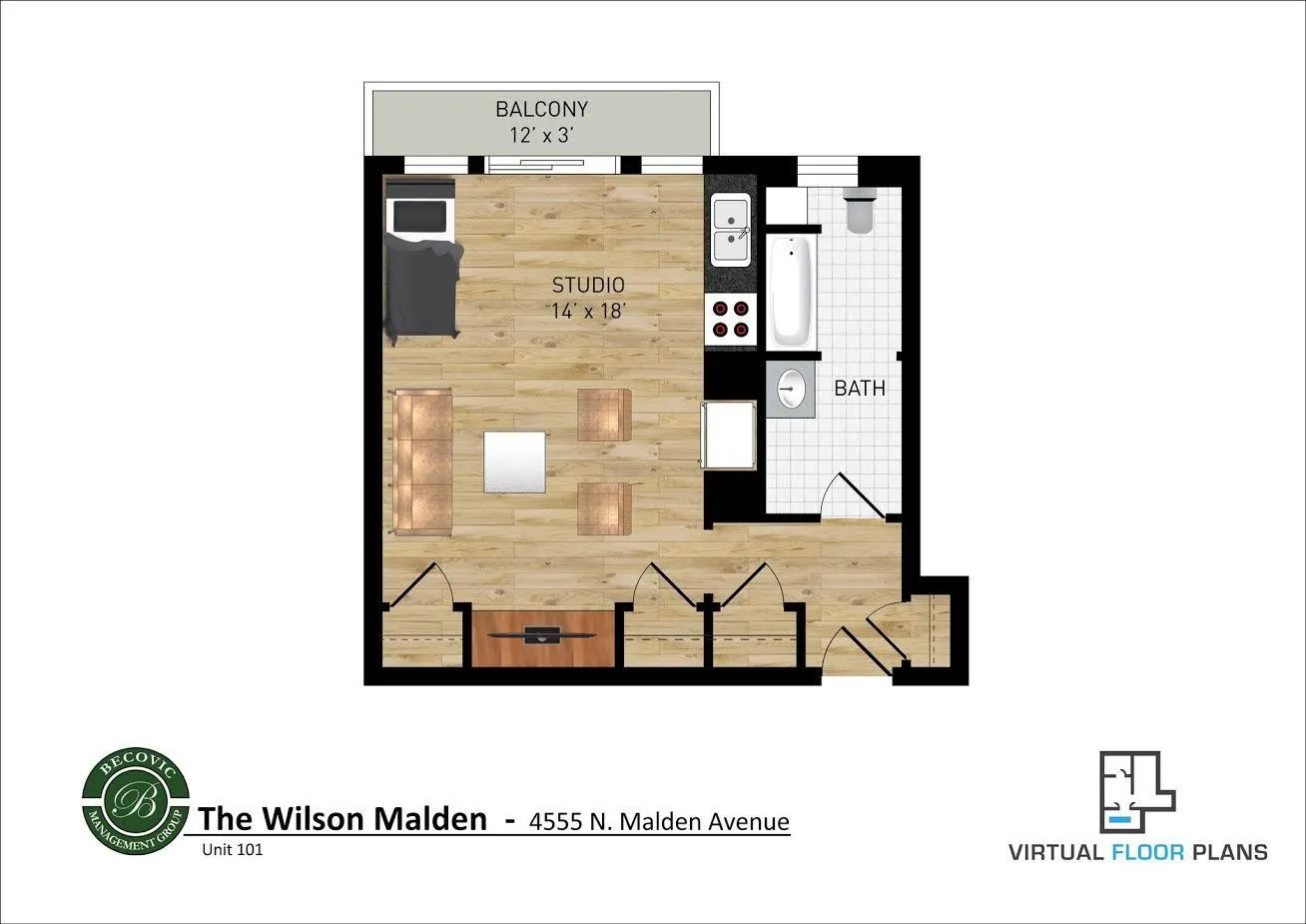4555 Malden St, ,  60640, USA 60640-unit#201-Chicago-IL