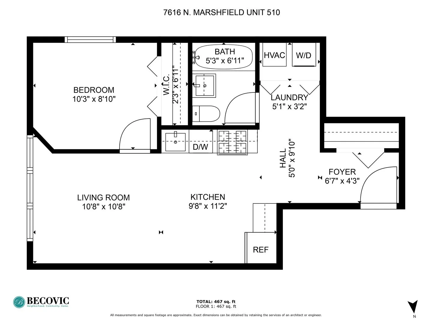 7616 N Marshfield Ave, ,  60626, USA 60626-unit#510-Chicago-IL