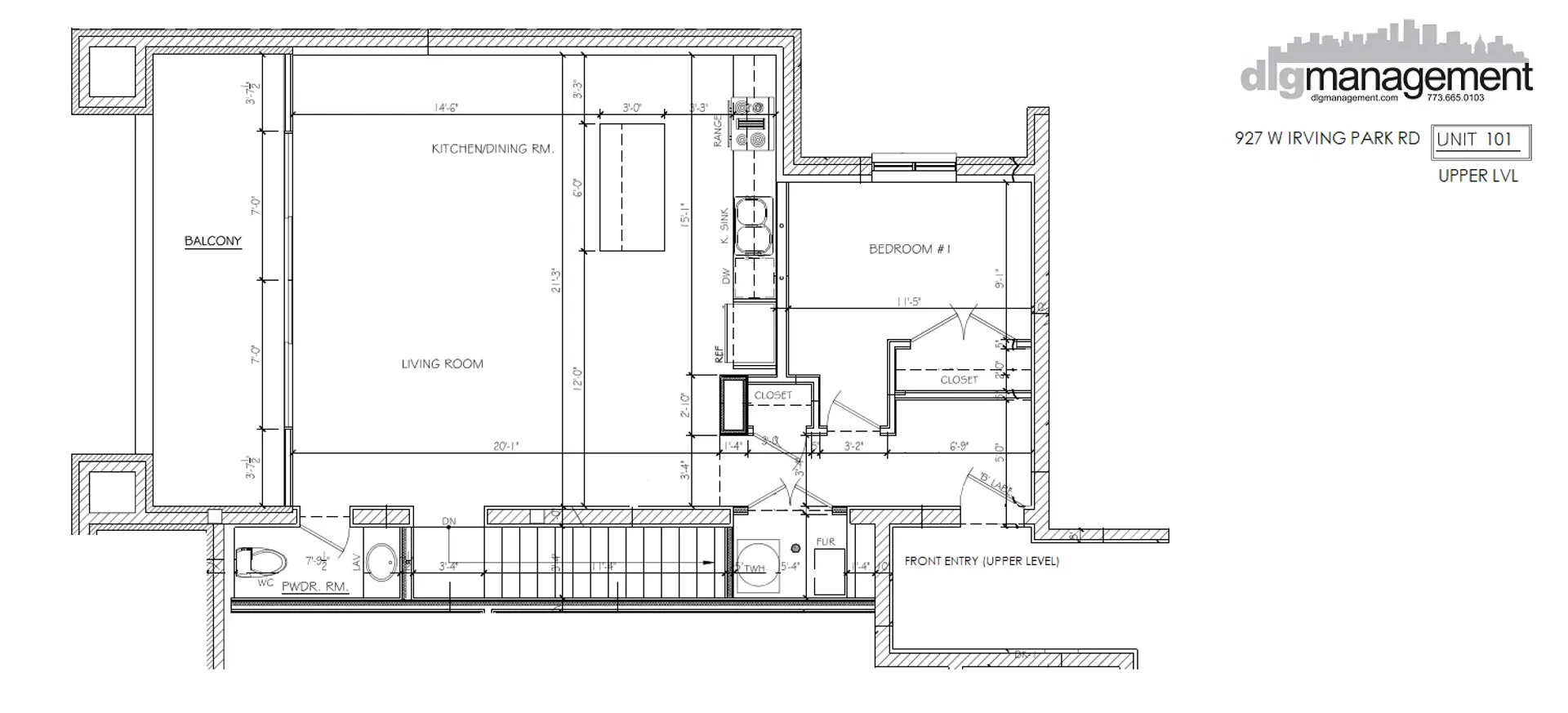 927 W Irving Park Rd, ,  60613, USA 60613-unit#927-101-Chicago-IL