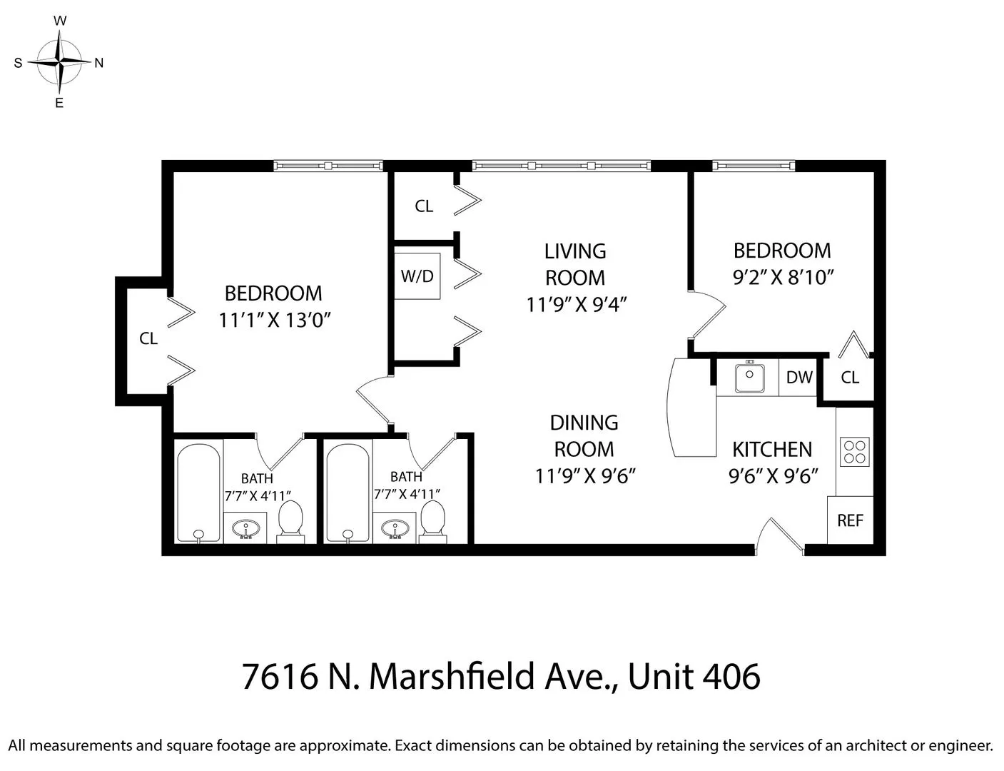 7616 N Marshfield Ave, , 60626, USA 60626-unit#406-Chicago-IL