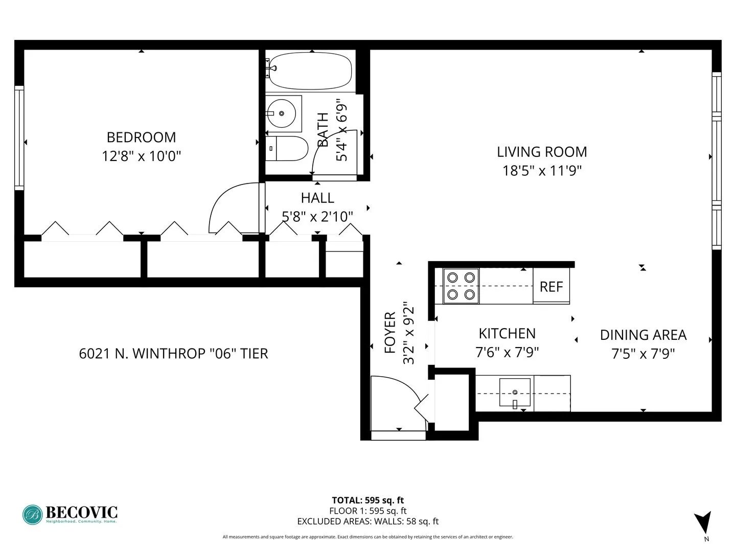 6021 N Winthrop Ave, ,  60660, USA 60660-unit#306-Chicago-IL