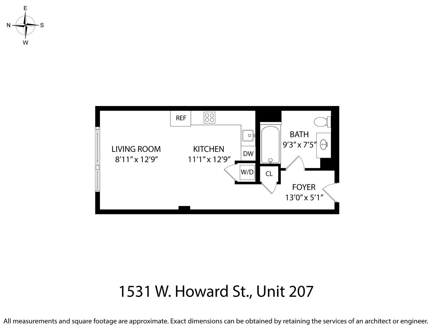 1531 W Howard St, ,  60626, USA 60626-unit#207-Chicago-IL