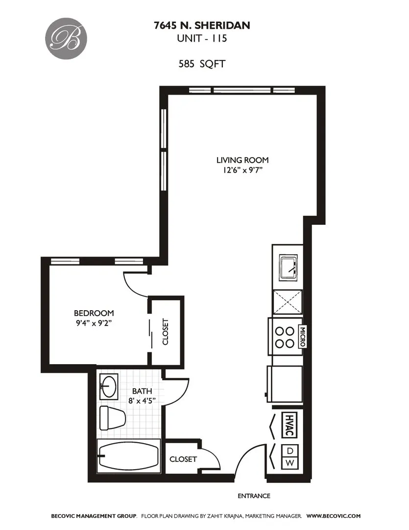 7645 N Sheridan Rd, ,  60626, USA 60626-unit#115-Chicago-IL