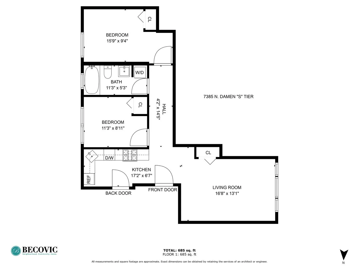 7385 N Damen Ave, , 60645, USA 60645-unit#2S-Chicago-IL