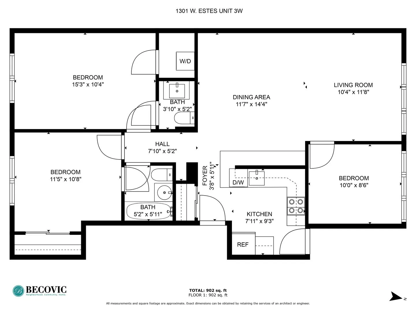 1301 W Estes Ave, ,  60626, USA 60626-unit#3W-Chicago-IL