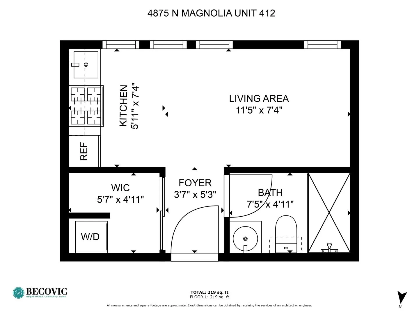 4875 N Magnolia Ave, ,  60640, USA 60640-unit#412-Chicago-IL