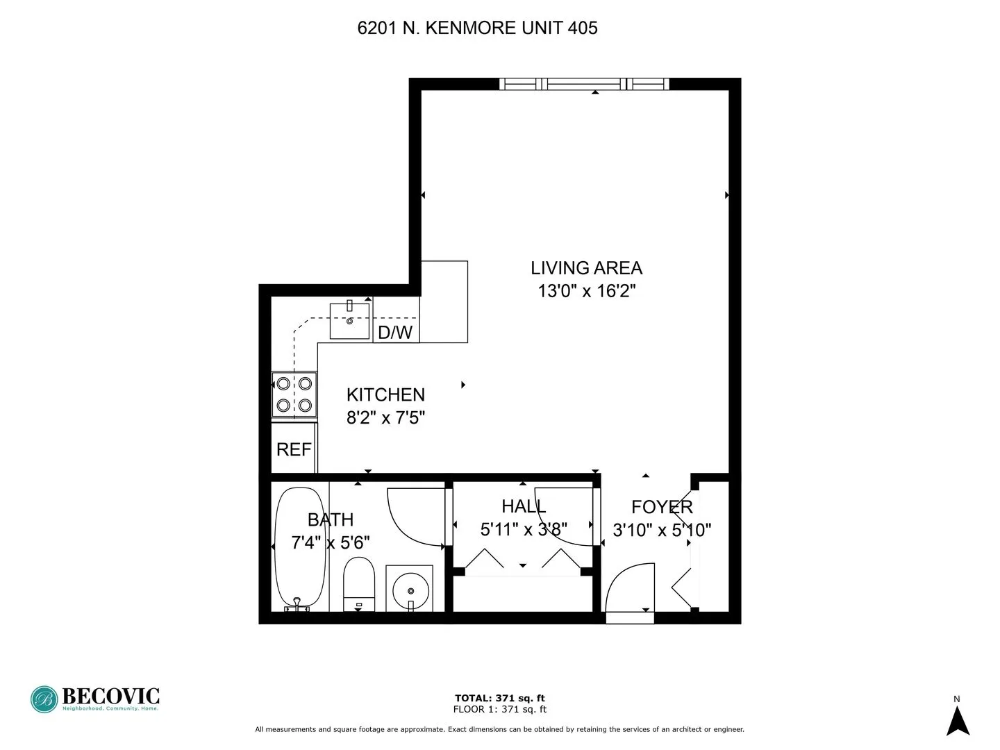 6201 N Kenmore Ave, , 60660, USA 60660-unit#305-Chicago-IL