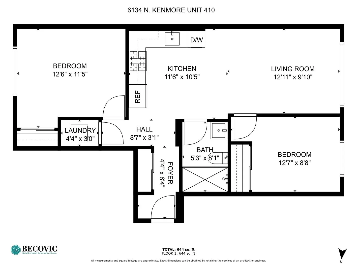 6134 N Kenmore Ave, ,  60660, USA 60660-unit#410-Chicago-IL