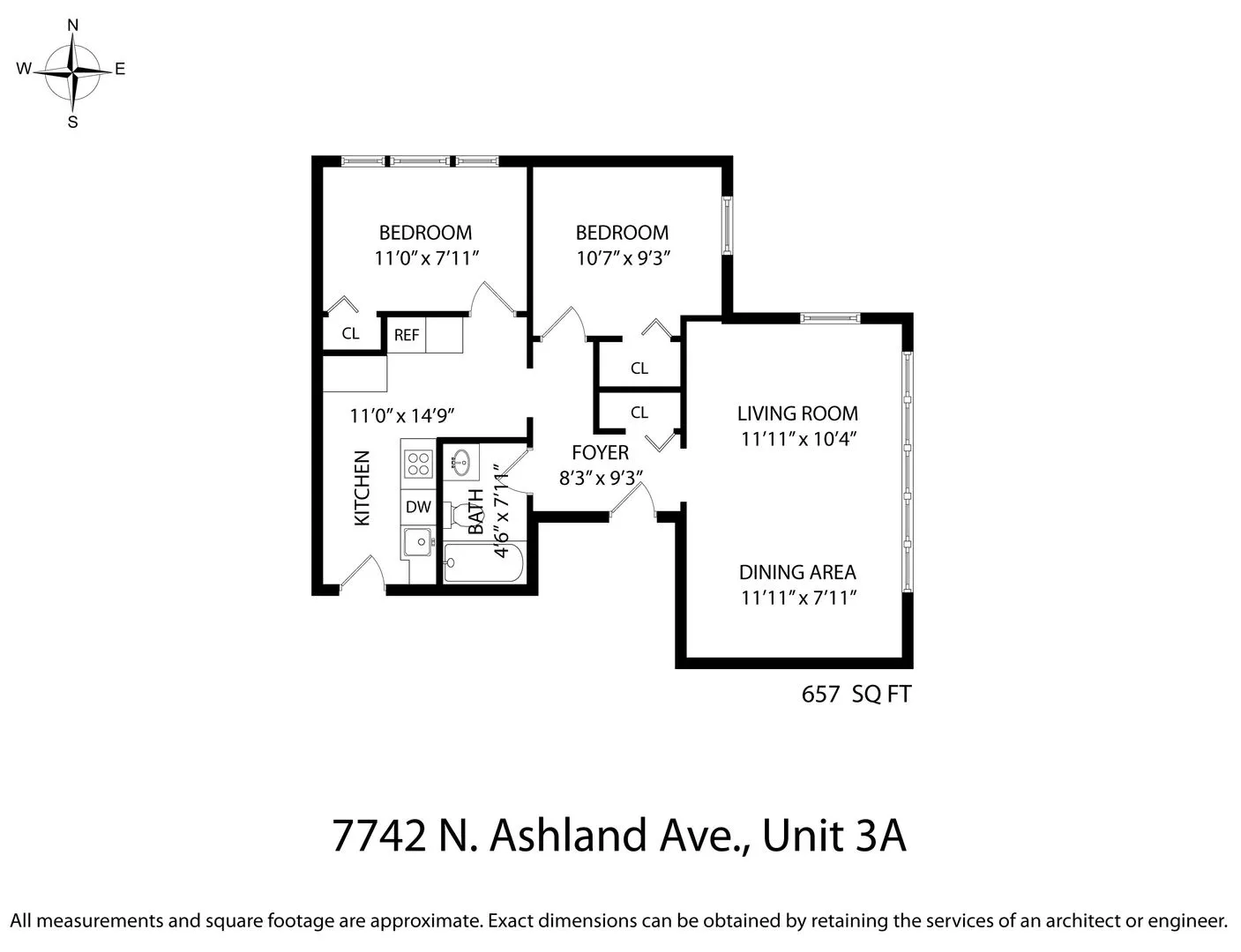 7742 N Ashland Ave, ,  60626, USA 60626-unit#3A-Chicago-IL