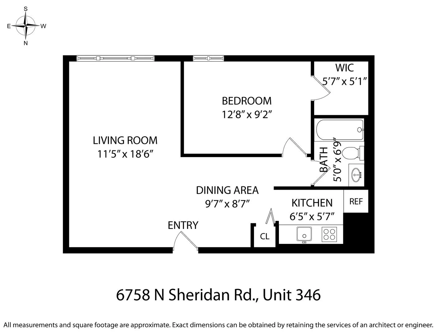 6758 N Sheridan Rd, ,  60626, USA 60626-unit#346-Chicago-IL