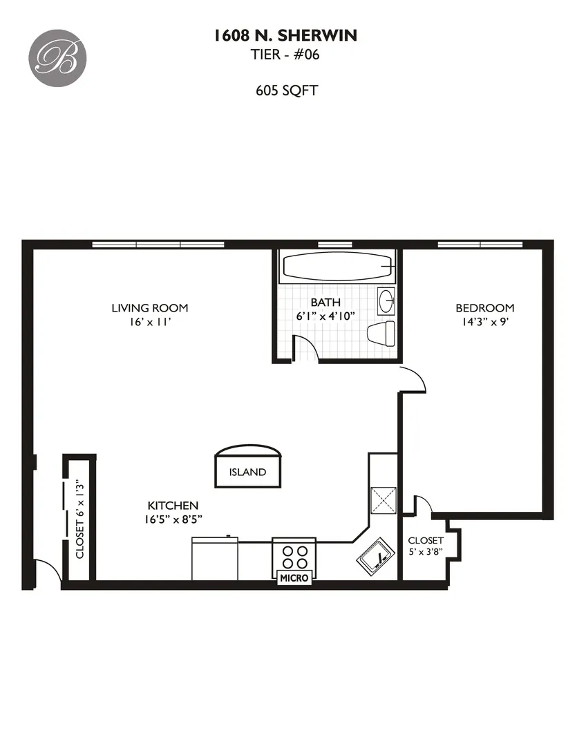 1608 W Sherwin Ave, , 60626, USA 60626-unit#306-Chicago-IL