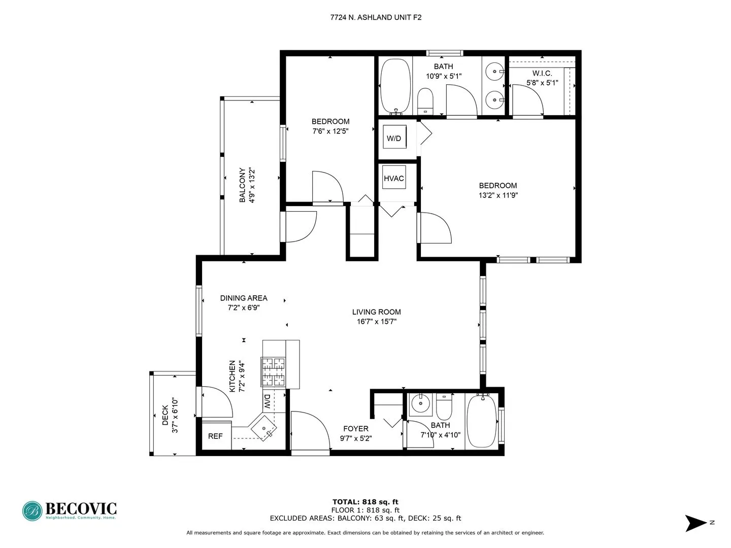 7724 N Ashland Ave, ,  60626, USA 60626-unit#F2-Chicago-IL