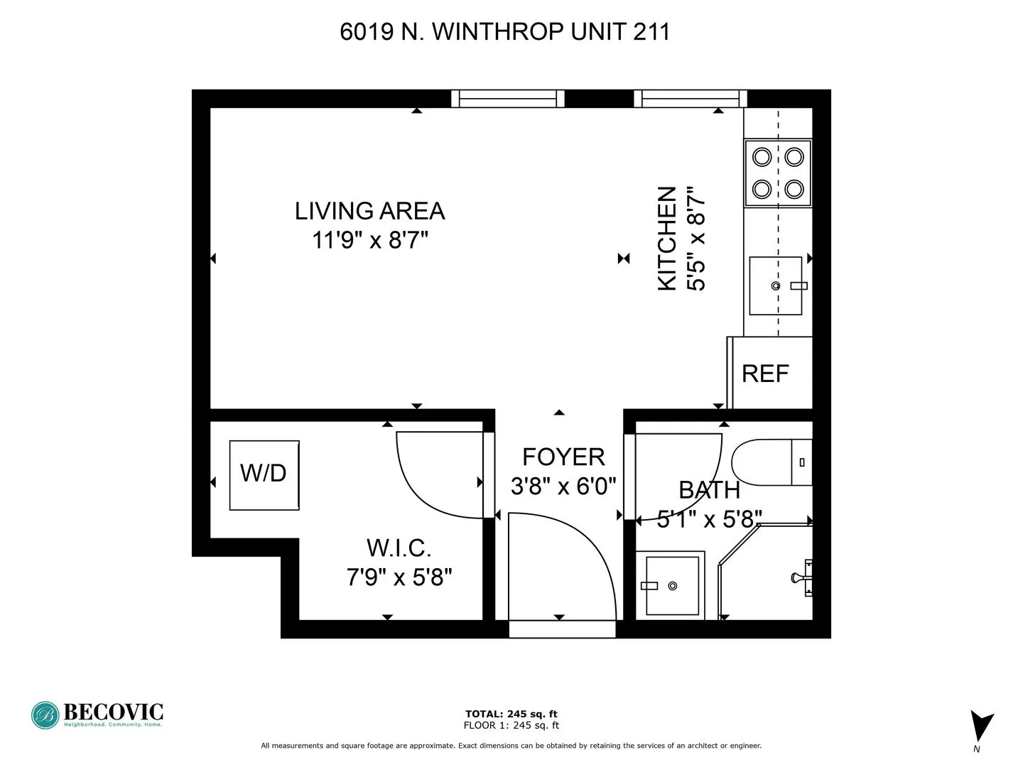 6019 N Winthrop Ave, , 60660, USA 60660-unit#411-Chicago-IL