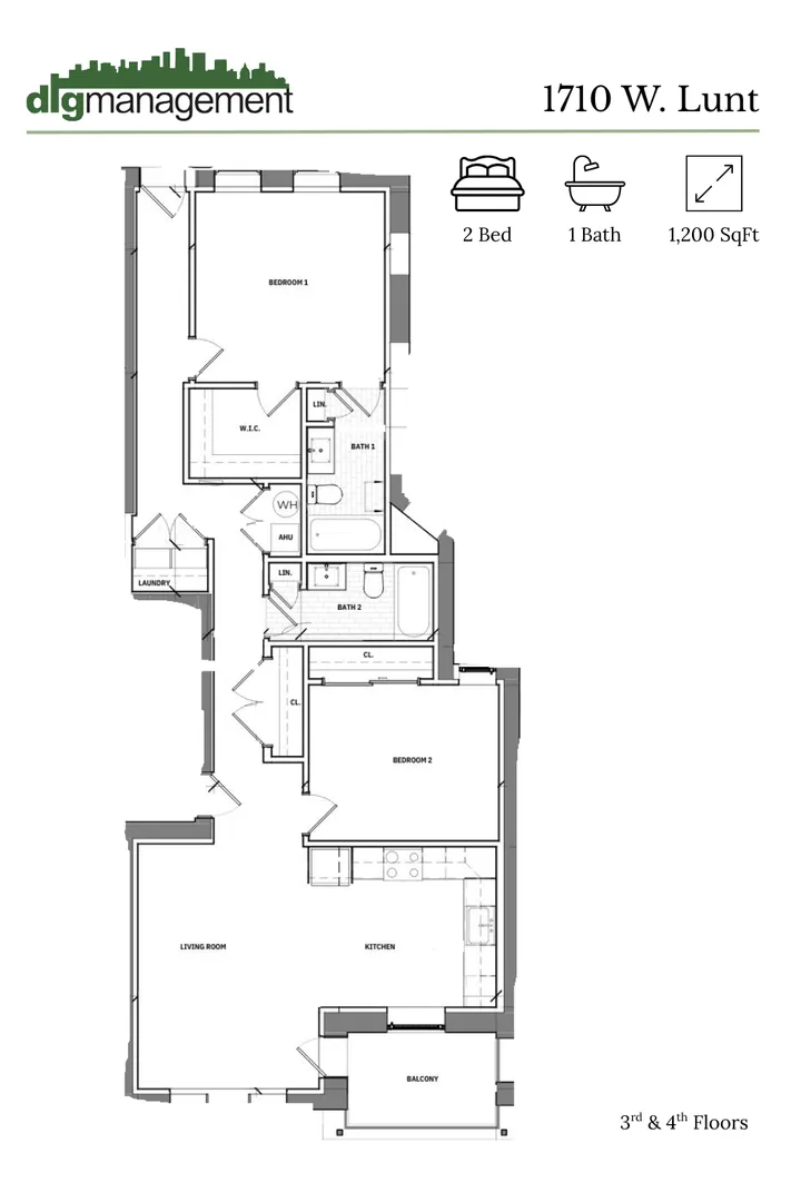 1710 W Lunt Ave, ,  60626, USA 60626-unit#1710-301-Chicago-IL