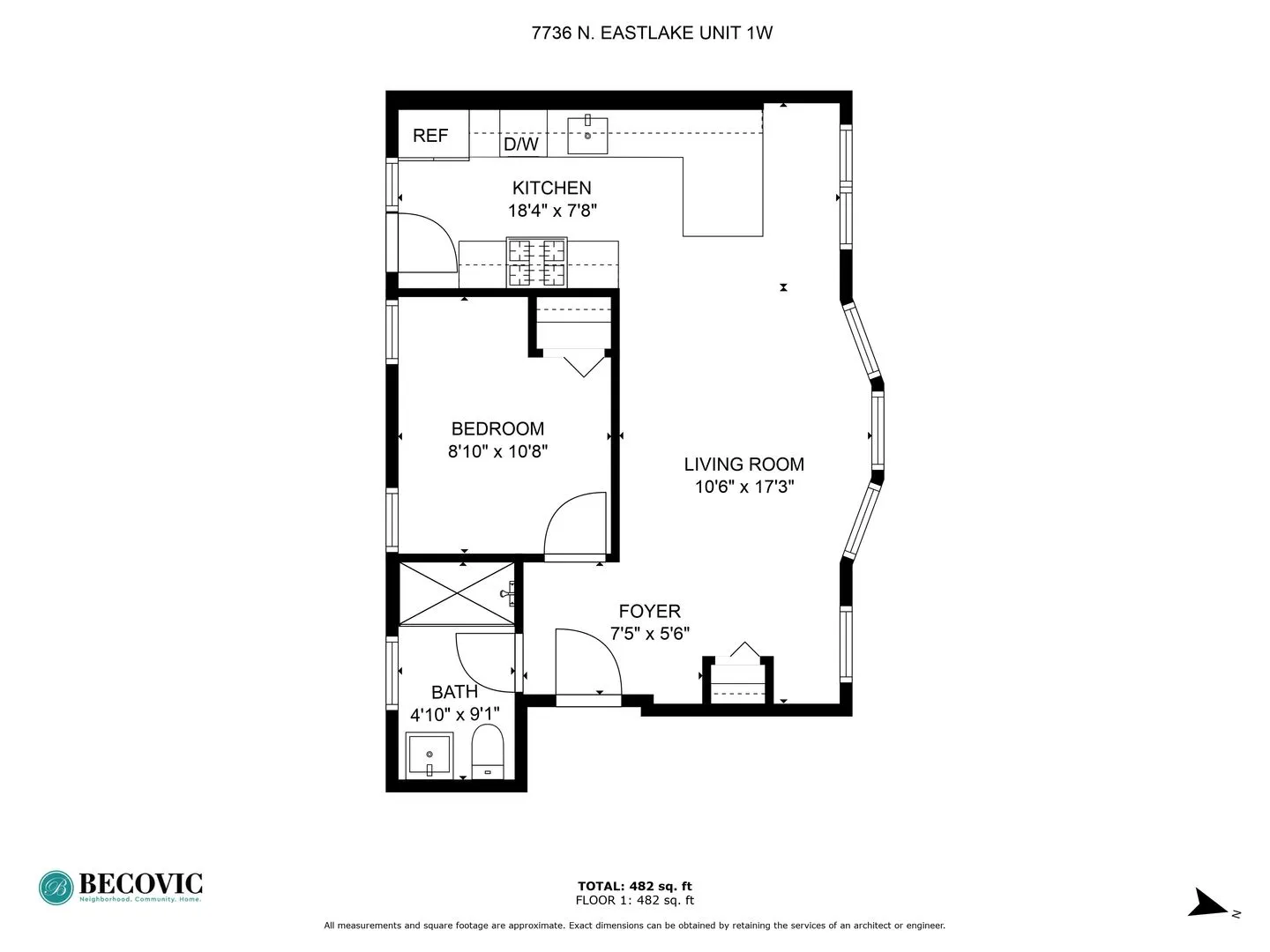 7736 N Eastlake Terrace, ,  60626, USA 60626-unit#1W-Chicago-IL