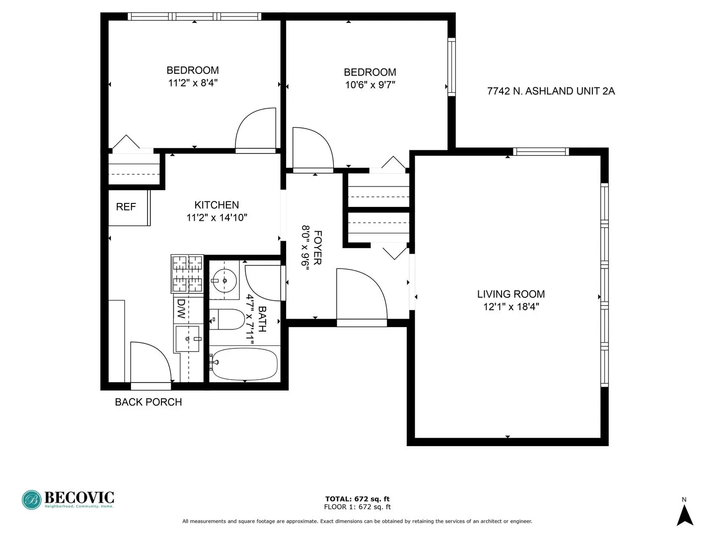 7742 N Ashland Ave, ,  60626, USA 60626-unit#2A-Chicago-IL
