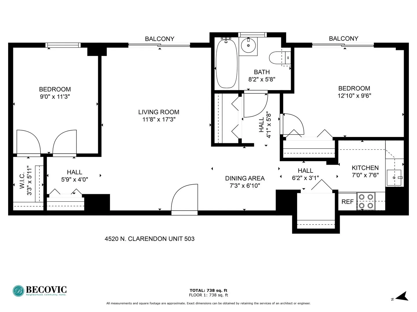 4520 N Clarendon Ave, ,  60613, USA 60640-unit#503-Chicago-IL