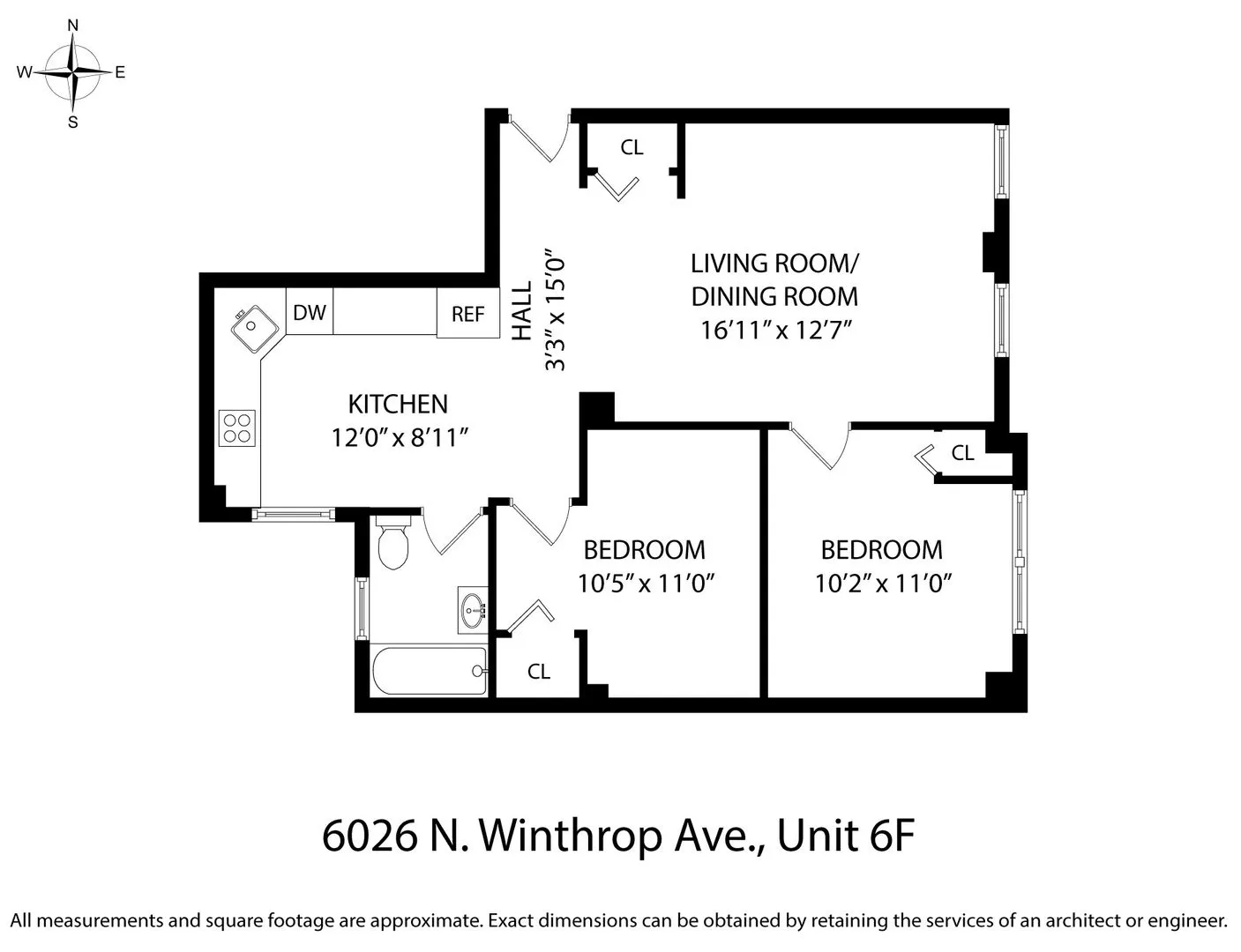 6026 N Winthrop Ave, ,  60660, USA 60660-unit#6F-Chicago-IL