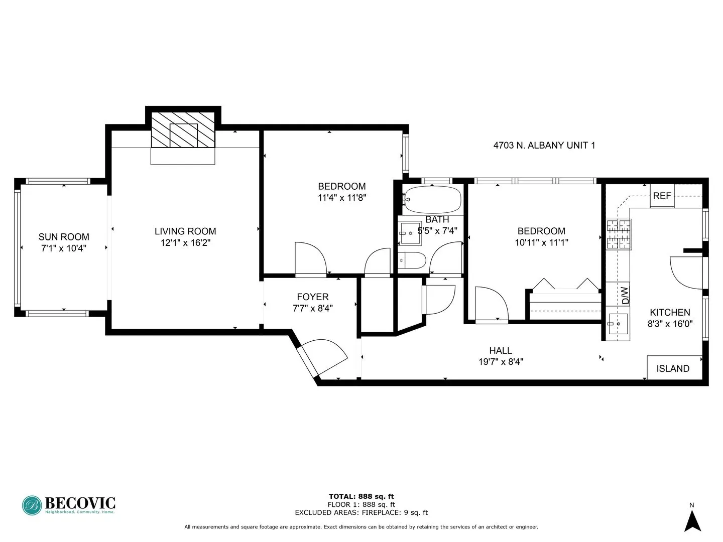 4703 N Albany Ave, , 60625, USA 60625-unit#1-Chicago-IL