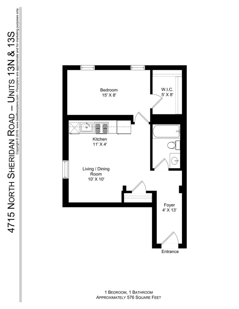 4715 N Sheridan Rd, , 60640, USA 60640-unit#13N-Chicago-IL