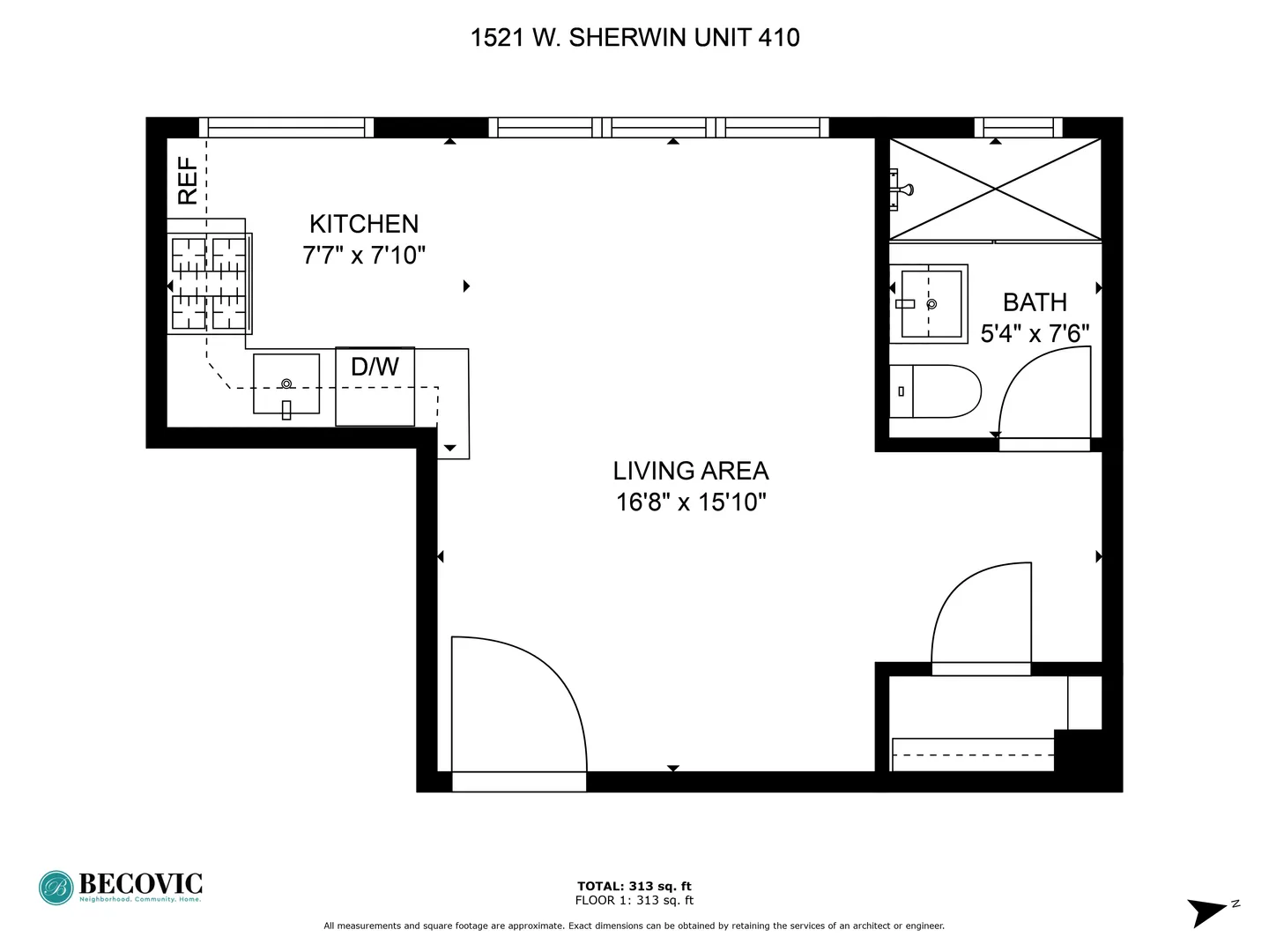 1521 W Sherwin Ave, , 60626, USA 60626-unit#410-Chicago-IL