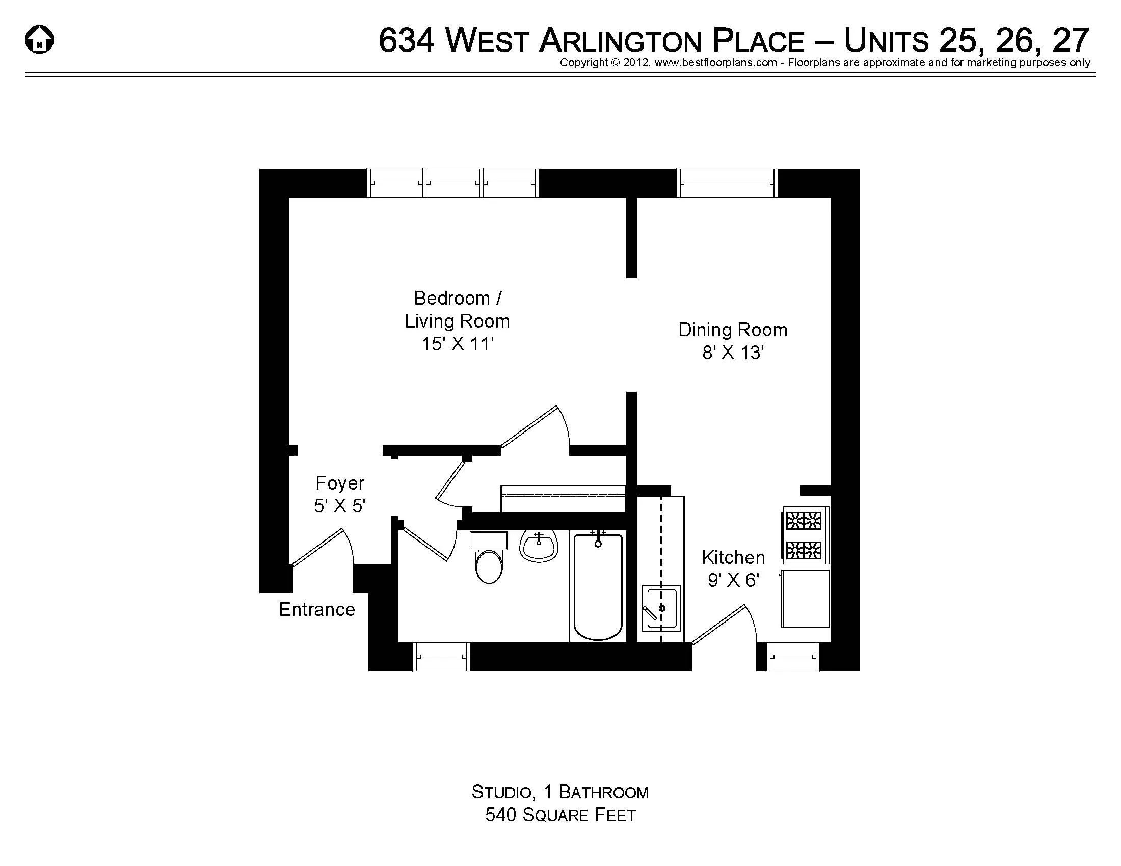 634 W ARLINGTON PL 60614-unit#26-Chicago-IL