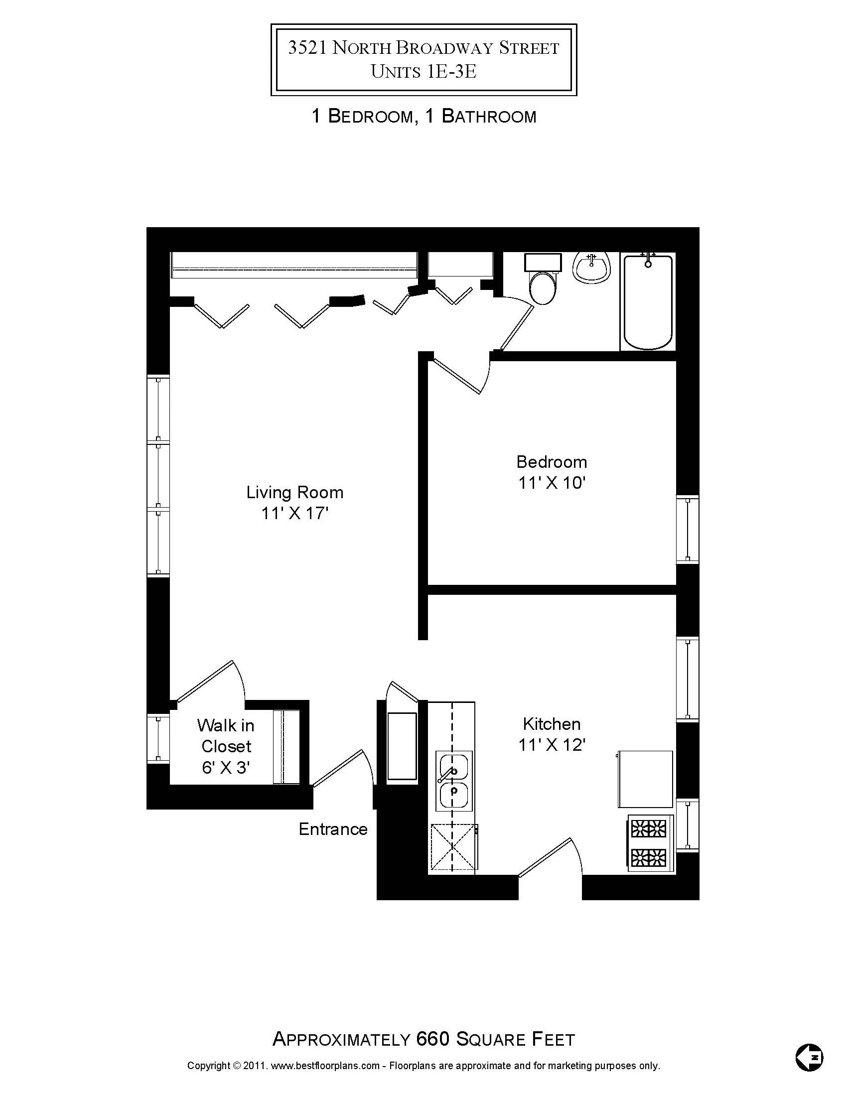 3521 N BROADWAY AVE 60657-unit#1E-Chicago-IL
