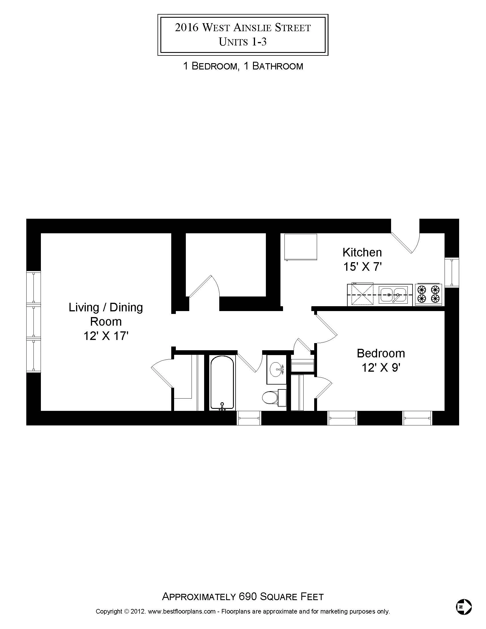2016 W AINSLIE ST 60625-unit#01-Chicago-IL