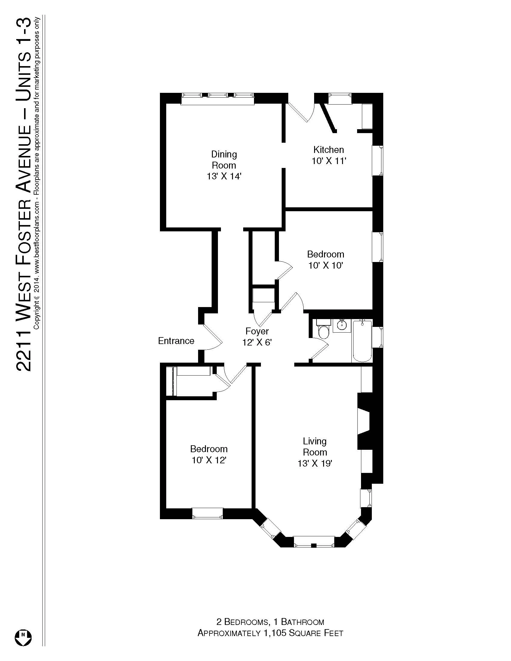 2211 W FOSTER AVE 60625-unit#01-Chicago-IL