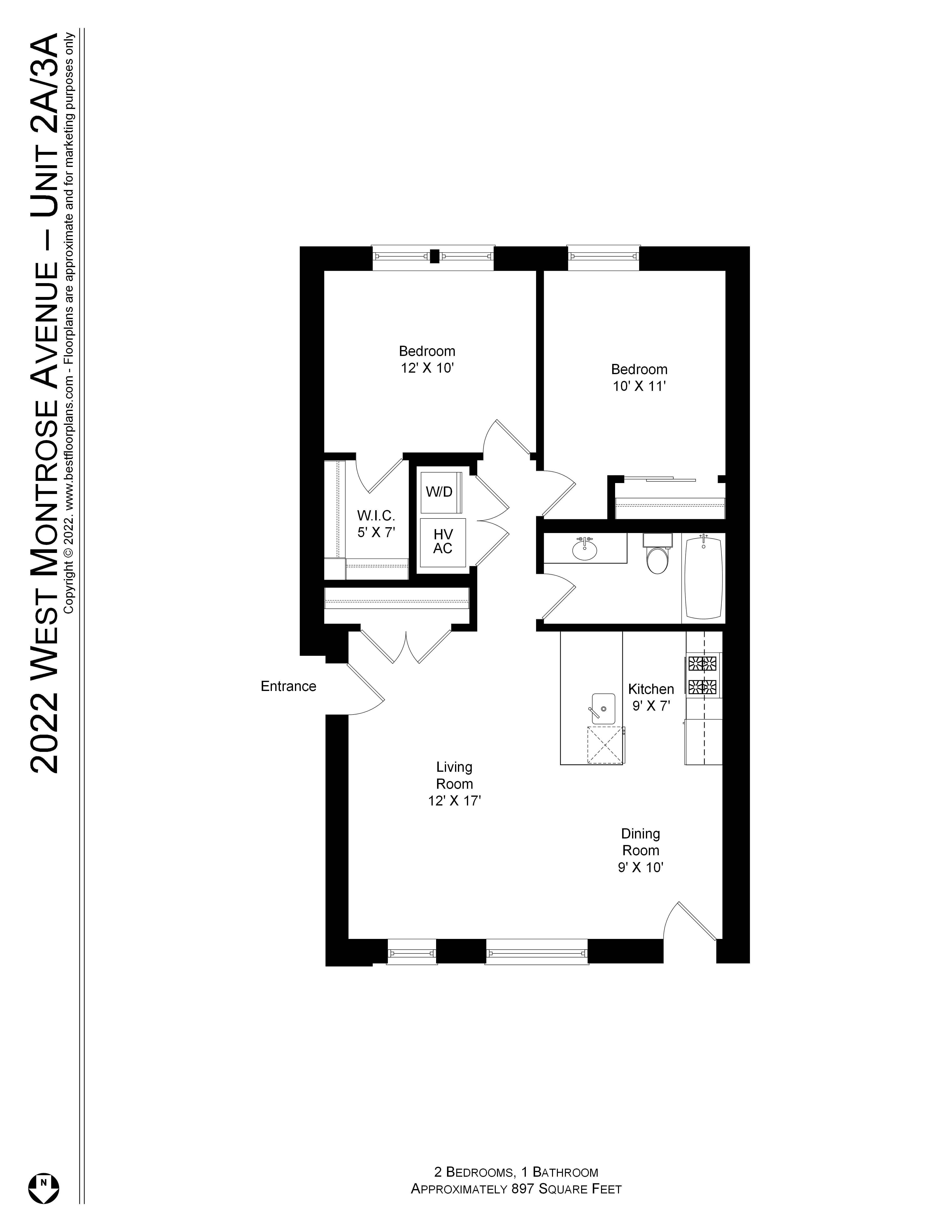 2022 W MONTROSE AVE 60618-unit#3A-Chicago-IL