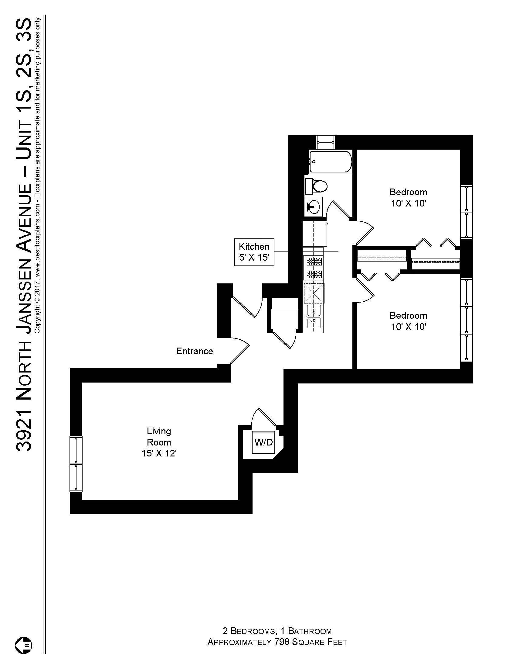 3921 N JANSSEN AVE 60613-unit#1S-Chicago-IL