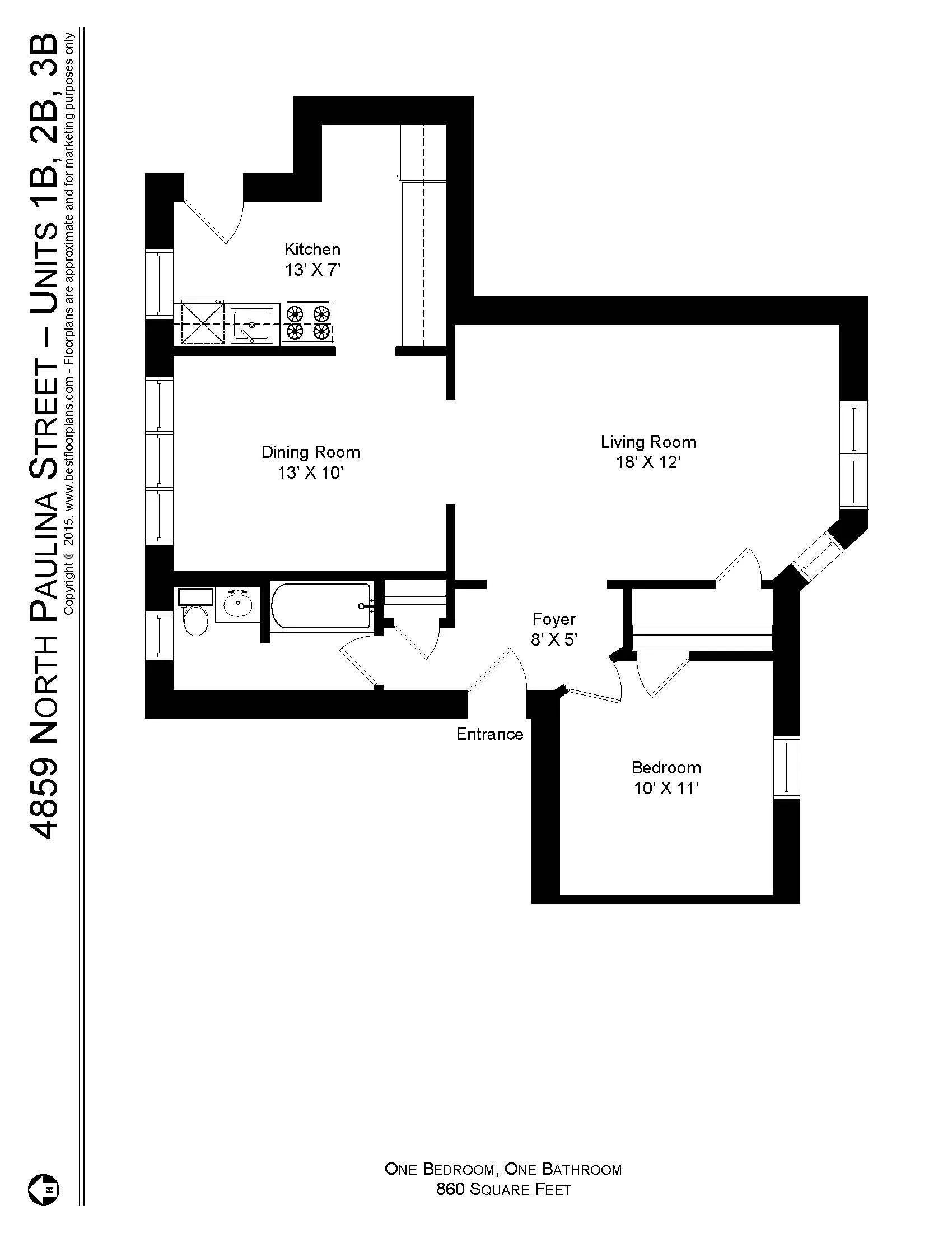 4859 N PAULINA ST 60640-unit#3B-Chicago-IL