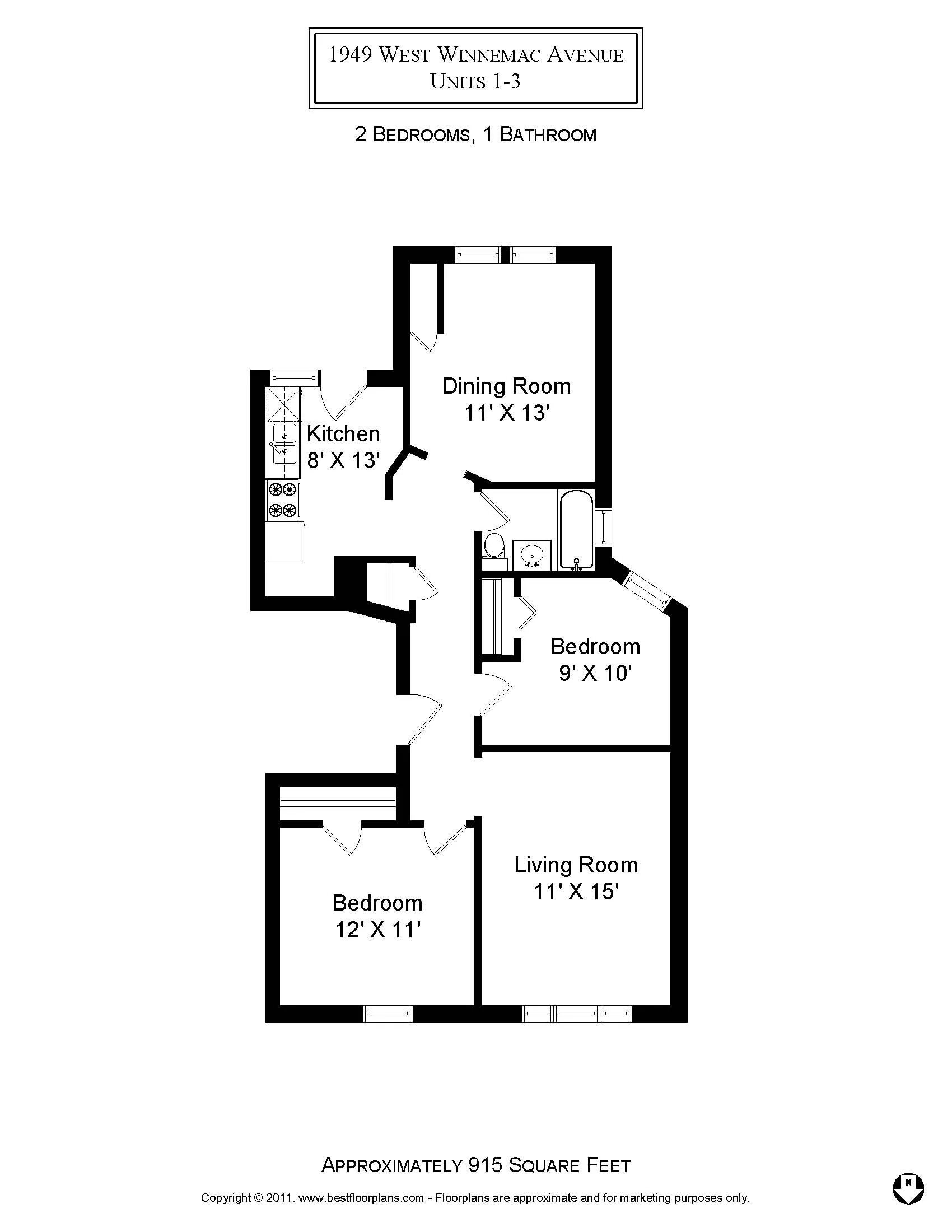 1949 W WINNEMAC AVE 60640-unit#1-Chicago-IL