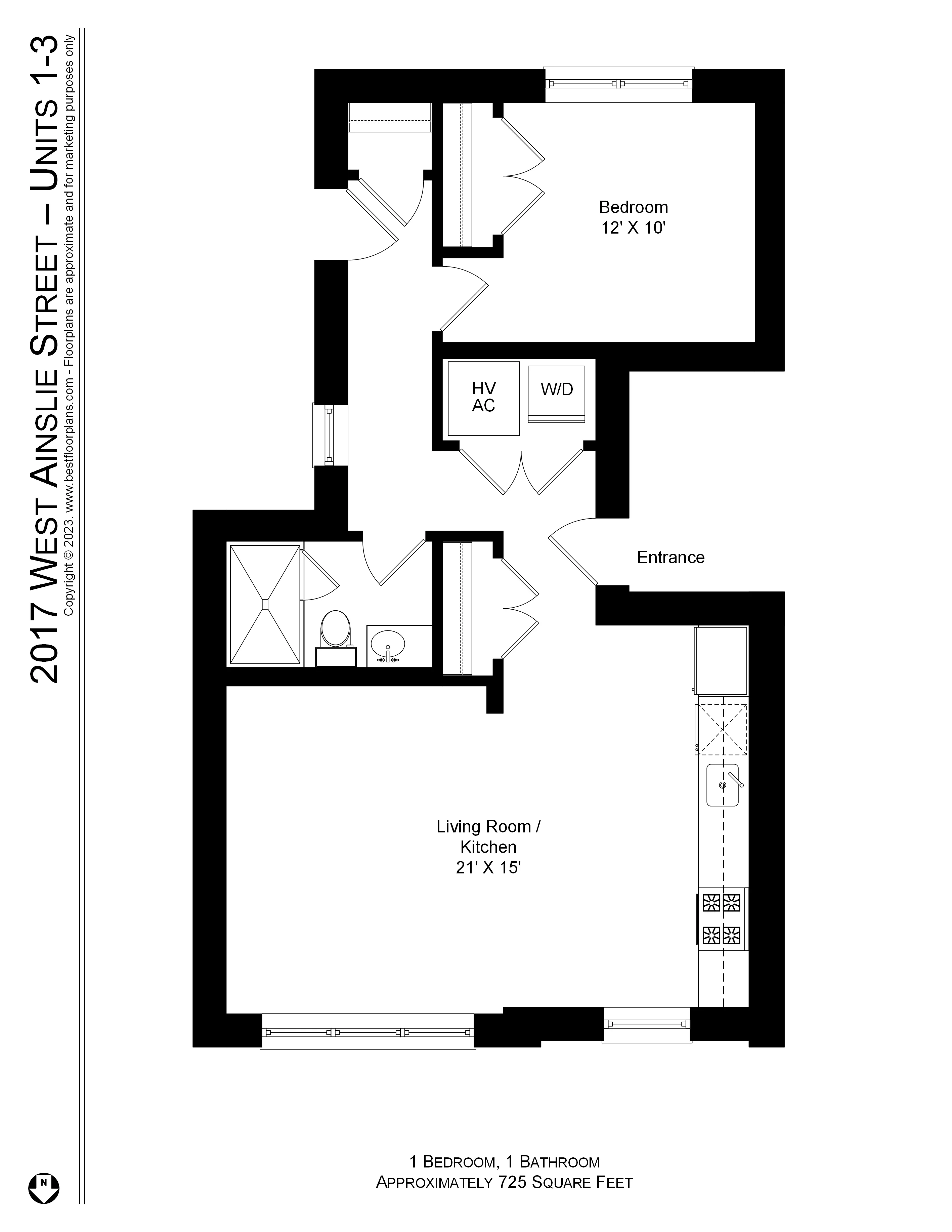 2017 W AINSLIE ST 60625-unit#2-Chicago-IL