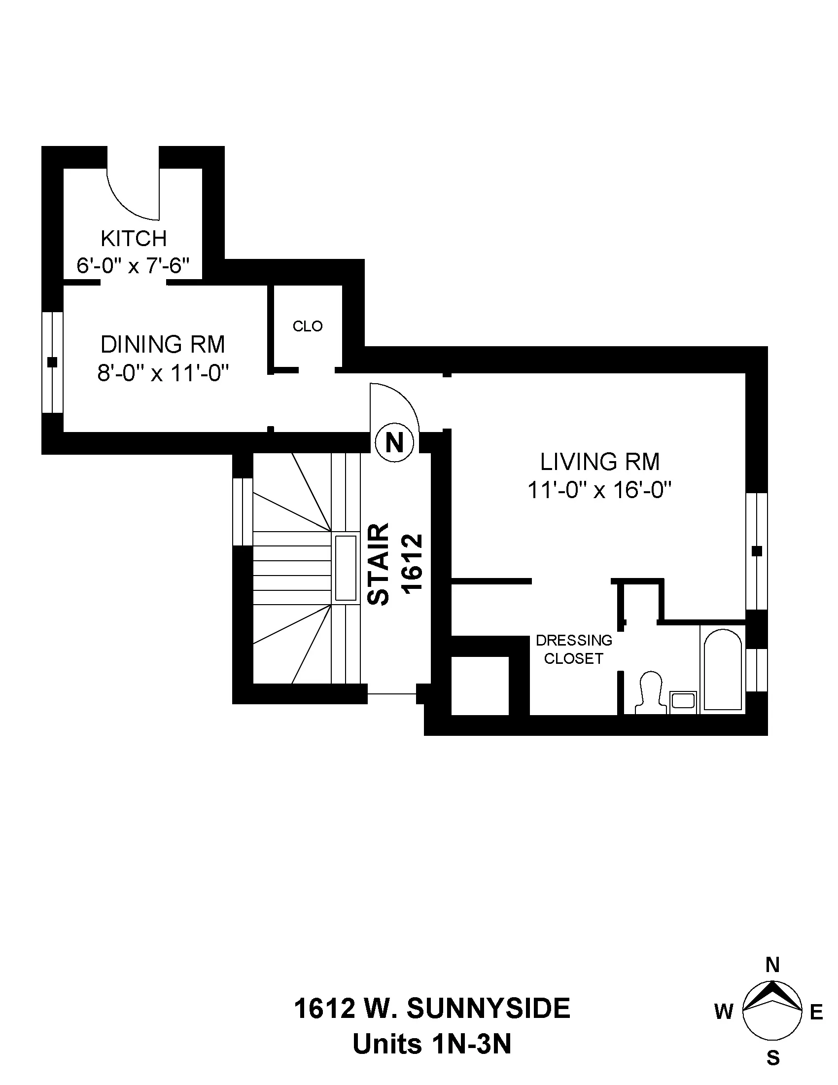 1612 N ASHLAND AVE 60622-unit#3N-Chicago-IL