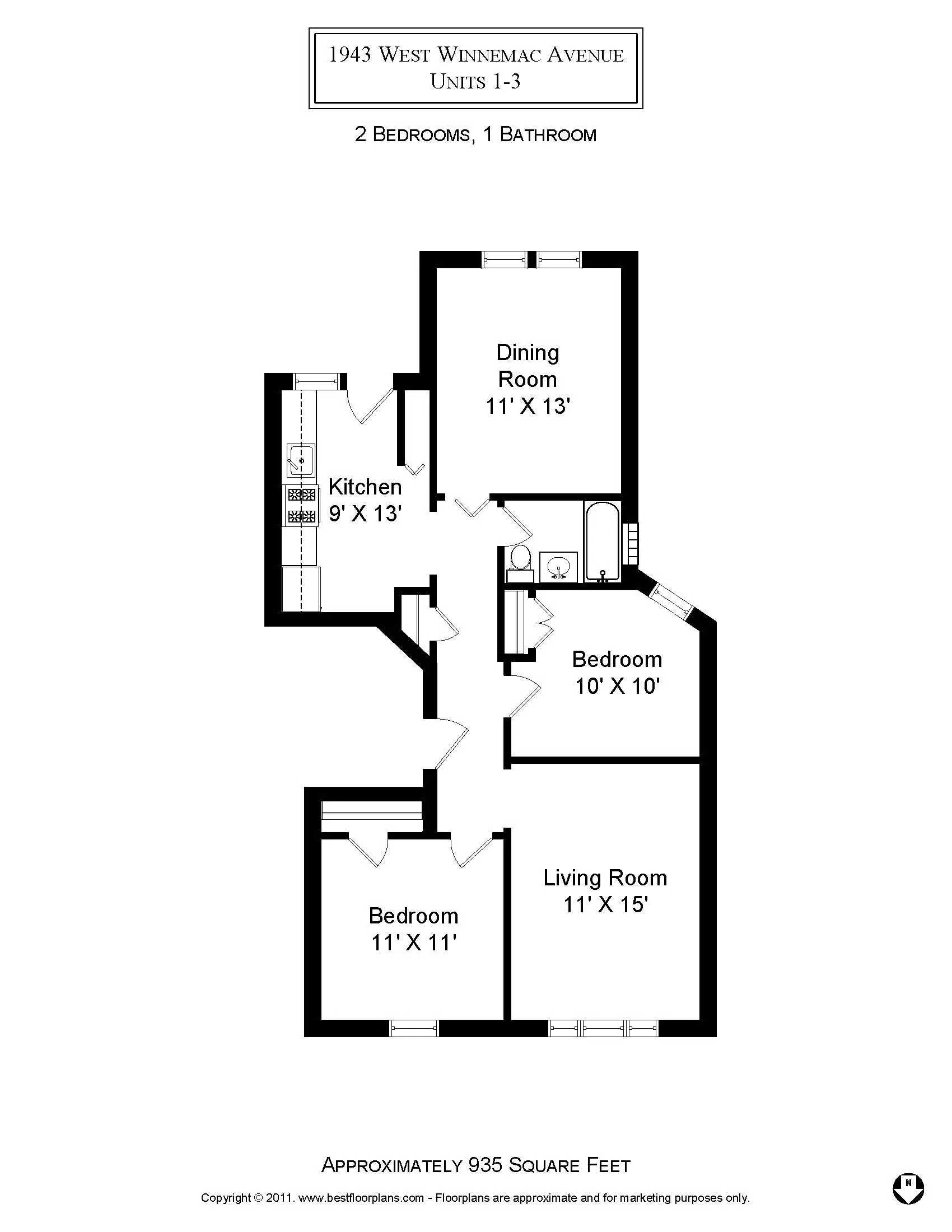 1943 W WINNEMAC AVE 60640-unit#2-Chicago-IL