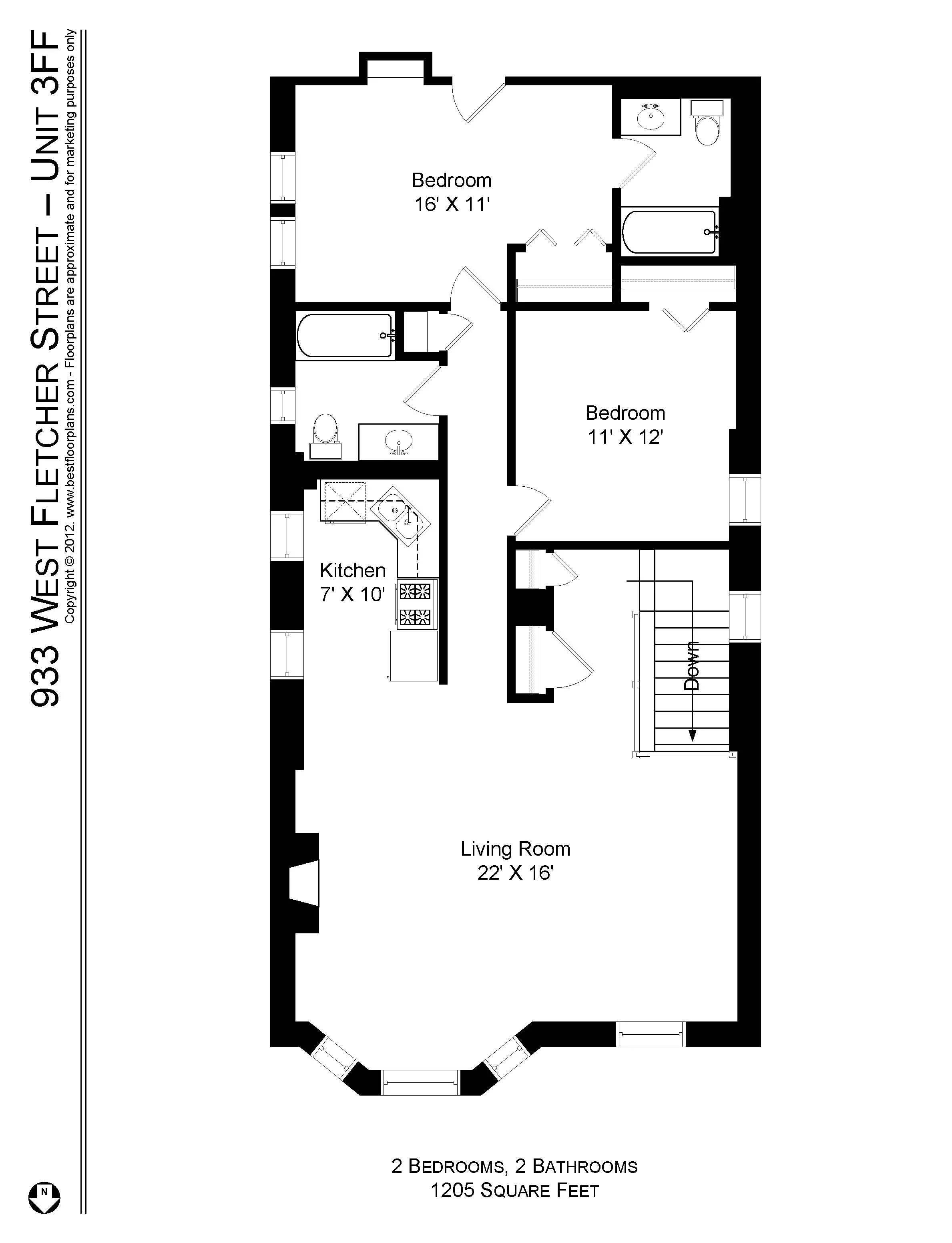 933 W FLETCHER ST 60657-unit#3F-Chicago-IL