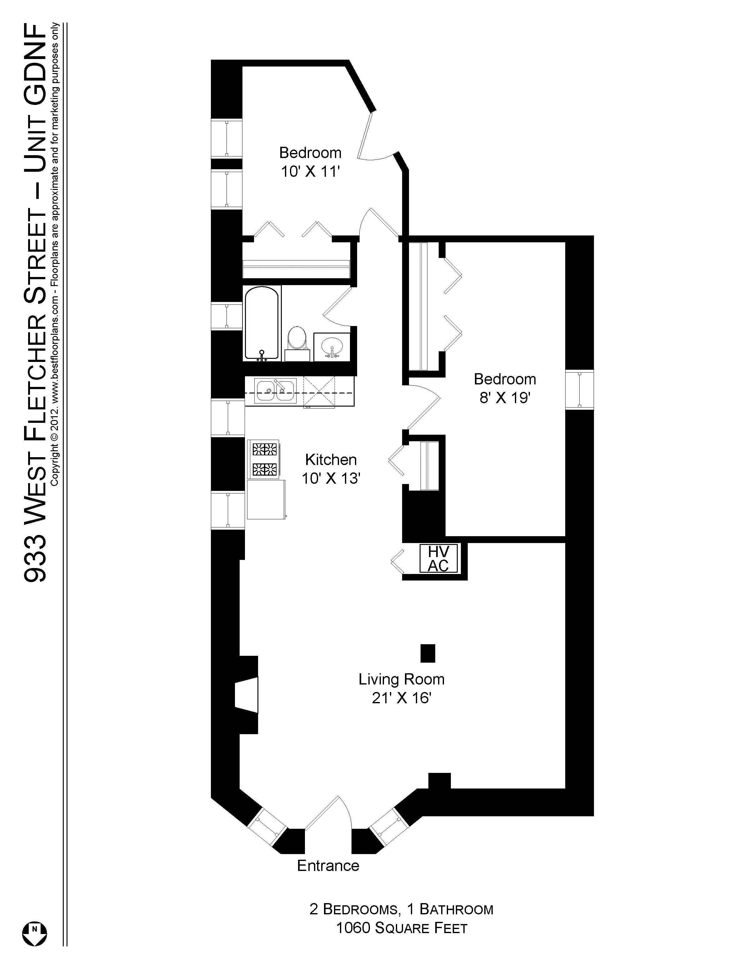 933 W FLETCHER ST 60657-unit#GF-Chicago-IL